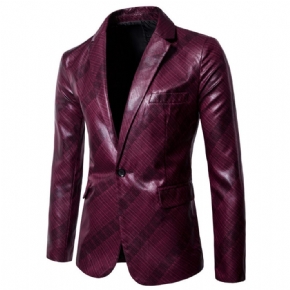 Blazer Pour Hommes Grand Et Manteau Sport Individualité Motif Floral Brillant Slim Un Bouton