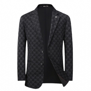 Blazer Sport Pour Hommes Manteau À Deux Boutons Ample Motif Floral Rayures Élégant Grande Taille