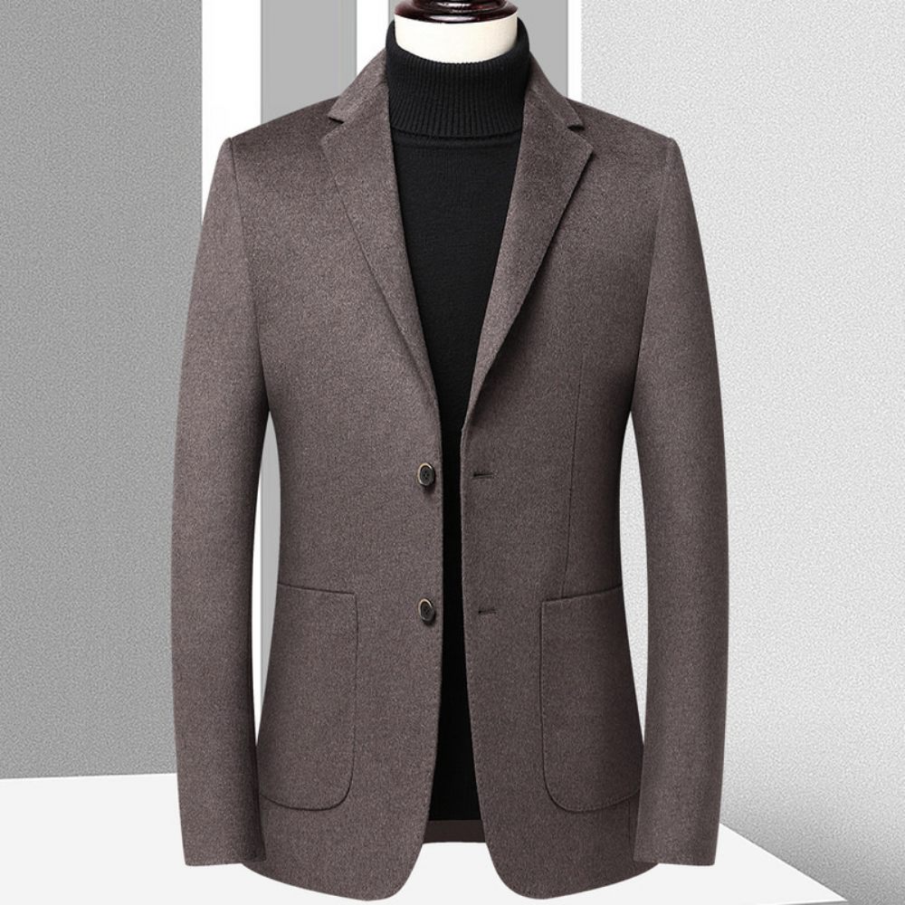 Blazer Sport Manteau Homme Laine Slim Deux Boutons