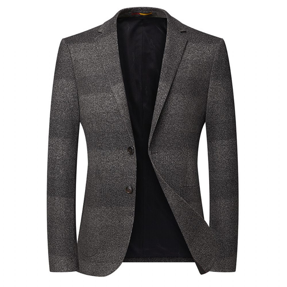 Blazer Sport Manteau Homme Revers Décontracté Deux Boutons Grande Taille