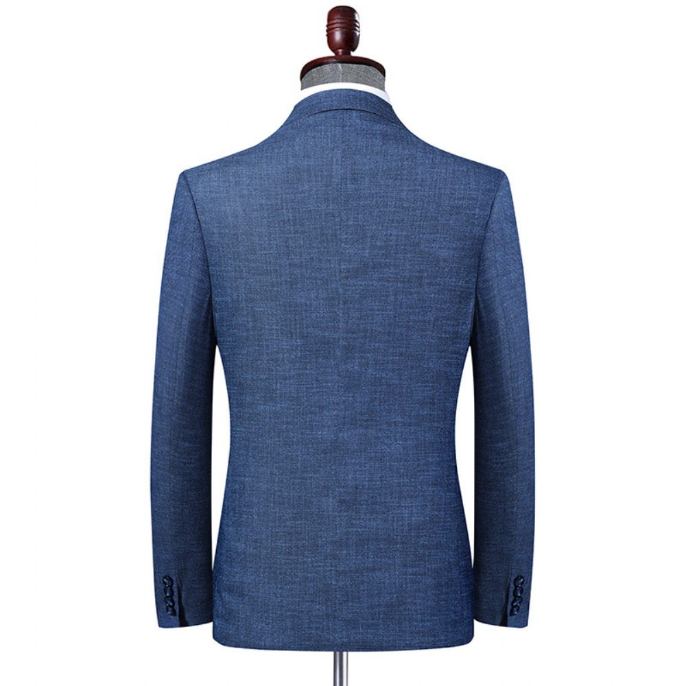 Blazer Sport Manteau Slim Casual Deux Boutons Pour Hommes - Bleu