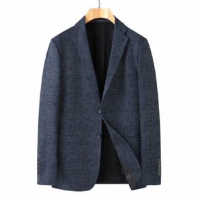 Blazer Surdimensionné Pour Hommes Manteau Sport Ample À Deux Boutons Col Plat Poche Intégrée