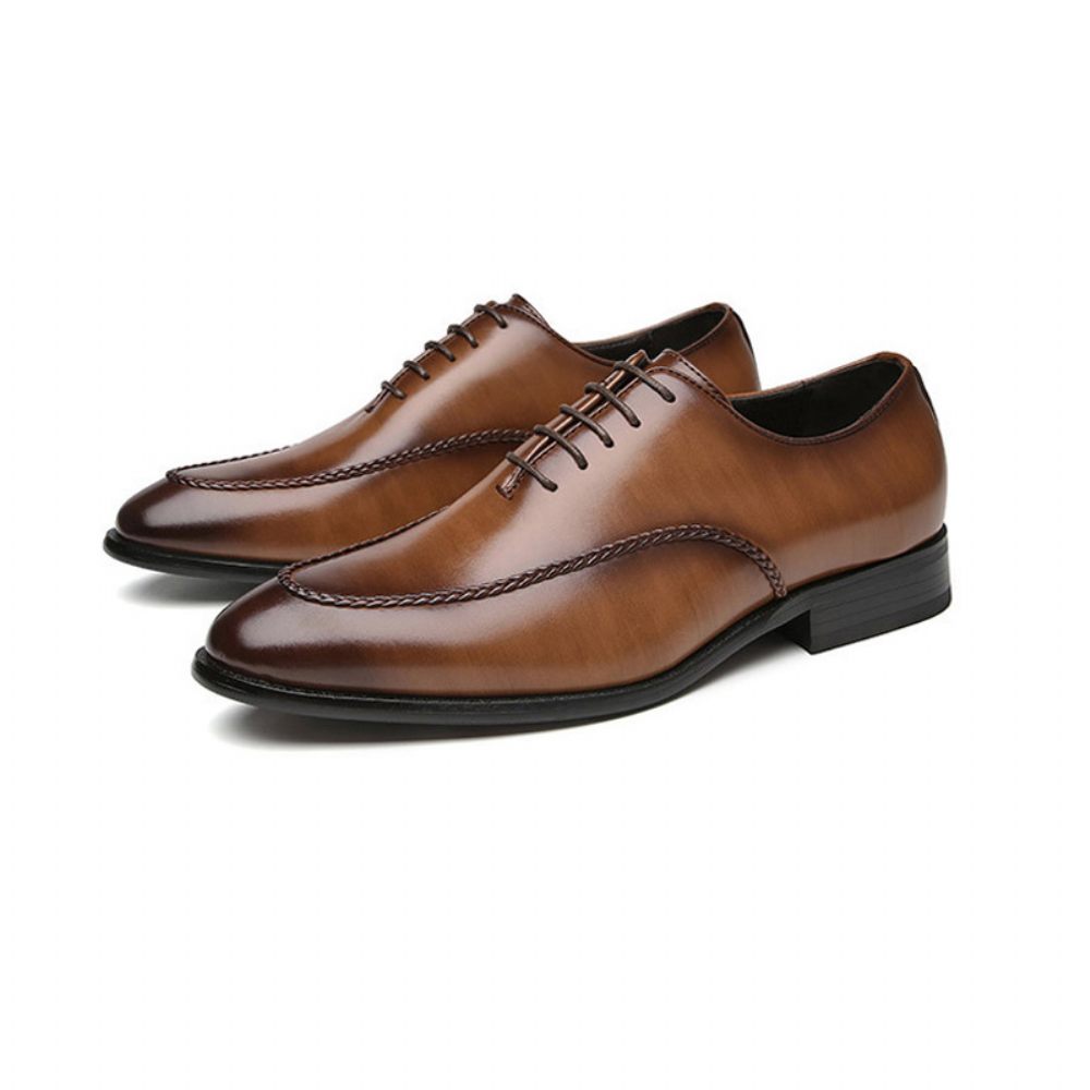 Chaussures Formelles Pour Hommes Oxford Business Moderne Rétro Bout Ciselé