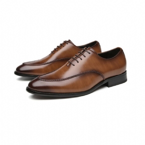 Chaussures Formelles Pour Hommes Oxford Business Moderne Rétro Bout Ciselé