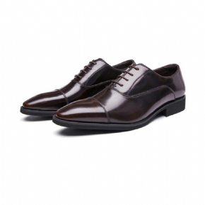 Chaussures Formelles Pour Hommes Oxford Cuir Vache À Bout Pointu